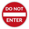 Do not enter sign Royalty Free Stock Photo