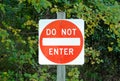 Do Not Enter