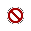 Do Not Enter Sign vector template Illustration EPS 10