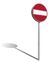 Do not enter traffic sign Royalty Free Stock Photo