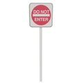 Do Not Enter Traffic Sign isolated on white background Royalty Free Stock Photo