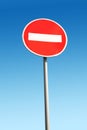 Do not enter traffic sign Royalty Free Stock Photo