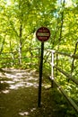 Do Not Enter - Trail Closed sign. Taken in Minneopa State Park in Mankato Minnesota