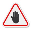 Do Not Entry Symbol Sign Isolate On White Background,Vector Illustration Royalty Free Stock Photo