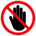 Do Not Entry Symbol Sign Isolate On White Background,Vector Illustration EPS.10