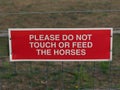 Do Not Feed Sign