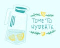 Do not forget to hydrate. Drink more water.