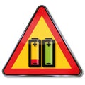 Do not incinerate battery Royalty Free Stock Photo