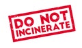 Do Not Incinerate rubber stamp Royalty Free Stock Photo