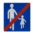 Do not kidnap children here Royalty Free Stock Photo