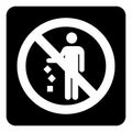 Do not litter icon