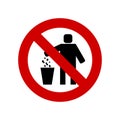 Do not litter sign