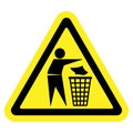 No trash sign