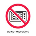 Do not microwave label vector