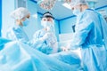 Competent surgeon doing important operation Royalty Free Stock Photo