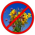 Do not pick flowers