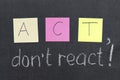 Do not react