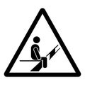Do Not Sit Here Symbol Sign ,Vector Illustration, Isolate On White Background Label. EPS10