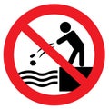 Do not throw stones into water Royalty Free Stock Photo