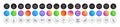 Do not touch, Dont touch and Lock line icons. For web app, printing. Round icon buttons. Vector