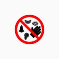 Do not touch eyes, nose, mouth, ears icon