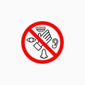 Do not touch eyes, nose, mouth, ears icon