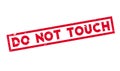 Do Not Touch rubber stamp