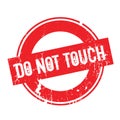 Do Not Touch rubber stamp