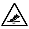 Do Not Trample Symbol Sign, Vector Illustration, Isolate On White Background Label .EPS10