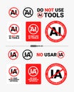 Do not use AI IA icons. Artificial intelligence is prohibited. AI-generated content is not allowed. Royalty Free Stock Photo