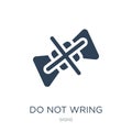 do not wring icon in trendy design style. do not wring icon isolated on white background. do not wring vector icon simple and