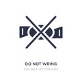 do not wring icon on white background. Simple element illustration from Signs concept