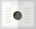 Do`s and don`ts comparison vector template