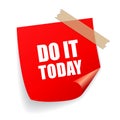 Do it today remind sticker