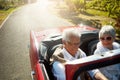 We do what we want, when we want. a senior couple going on a road trip. Royalty Free Stock Photo