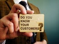 Do you know your customers question on the plate Royalty Free Stock Photo