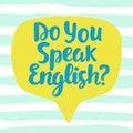 Do you speak English