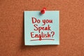 Do you speak English Language Concept