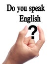 Do you speak English Language Concept Royalty Free Stock Photo