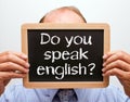 Do you speak English sign Royalty Free Stock Photo