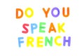 Do you speak french. Royalty Free Stock Photo