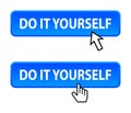 Do it yourself button Royalty Free Stock Photo
