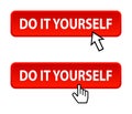 Do it yourself button Royalty Free Stock Photo
