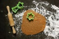 Do it yourself ginger biscuits. Step-by-step cooking recipe. Step 7 on cut special cookie shapes. Christmas atmosphere. Cooking