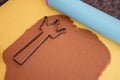 Do it yourself: Gingerbread cookies tutorial. Step by step recipe. Step 13a.