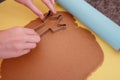 Do it yourself: Gingerbread cookies tutorial. Step by step recipe. Step 13. Royalty Free Stock Photo