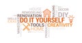 Do it yourself and home renovation tag cloud