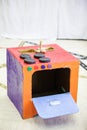 Do-it-yourself kitchen stove, made from paper box