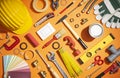 Do it yourself and home renovation tools Royalty Free Stock Photo