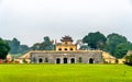 Doan Mon, the main gate of Thang Long Imperial Citadel in Hanoi, Vietnam Royalty Free Stock Photo